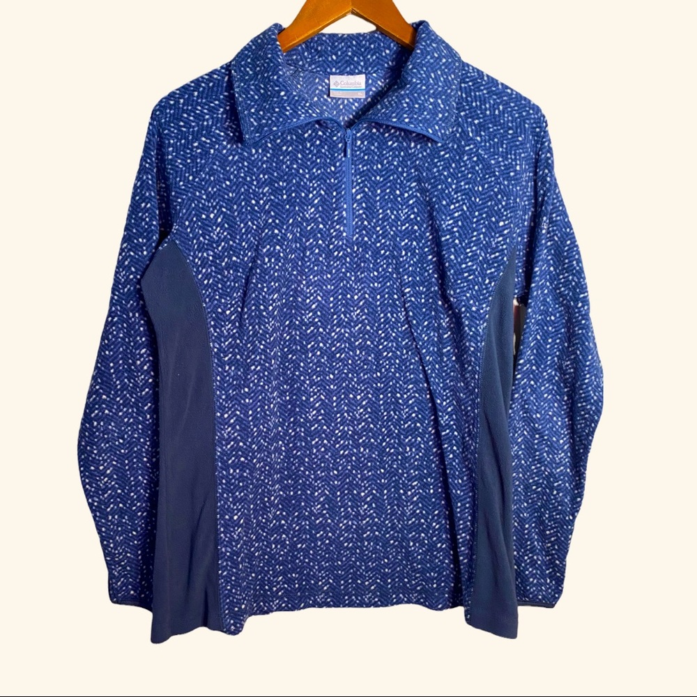Columbia fleece blue pullover size XL